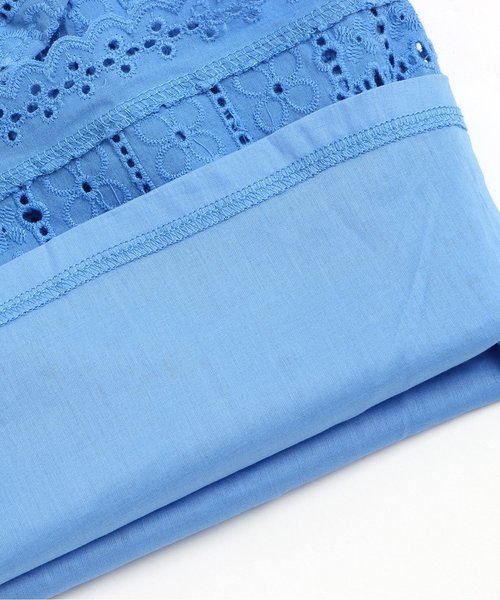 apres les cours（アプレレクール）の「オールオーバーレースチュニック（チュニック・キッズ・オフホワイト/ブルー/イエロー・90/110/130/120/100/80）」の11枚目の写真