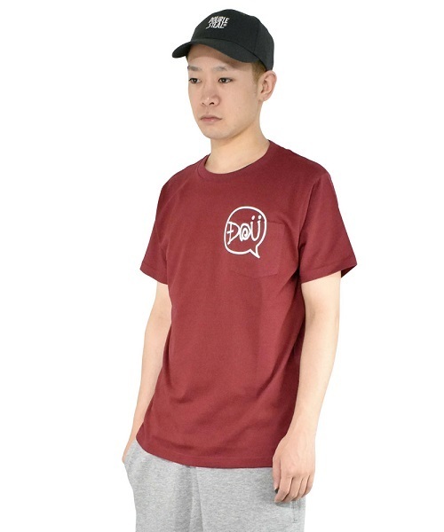 DOUBLE STEAL（ダブルスティール）の「Dou Balloon Tシャツ（Tシャツ/カットソー・メンズ・ホワイト×ブラック/ホワイト×レッド/ブラック/ネイビー/エンジ・MEDIUM/X-LARGE/LARGE）」の5枚目の写真