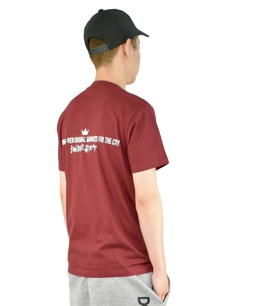DOUBLE STEAL（ダブルスティール）の「Dou Balloon Tシャツ（Tシャツ/カットソー・メンズ・ホワイト×ブラック/ホワイト×レッド/ブラック/ネイビー/エンジ・MEDIUM/X-LARGE/LARGE）」の10枚目の写真