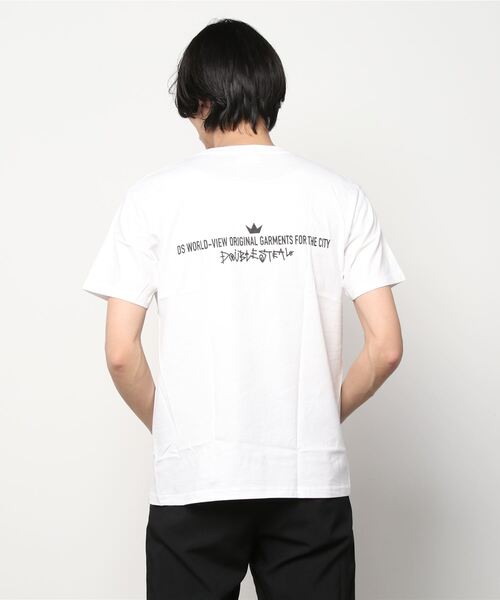 DOUBLE STEAL（ダブルスティール）の「Dou Balloon Tシャツ（Tシャツ/カットソー・メンズ・ホワイト×ブラック/ホワイト×レッド/ブラック/ネイビー/エンジ・MEDIUM/X-LARGE/LARGE）」の19枚目の写真