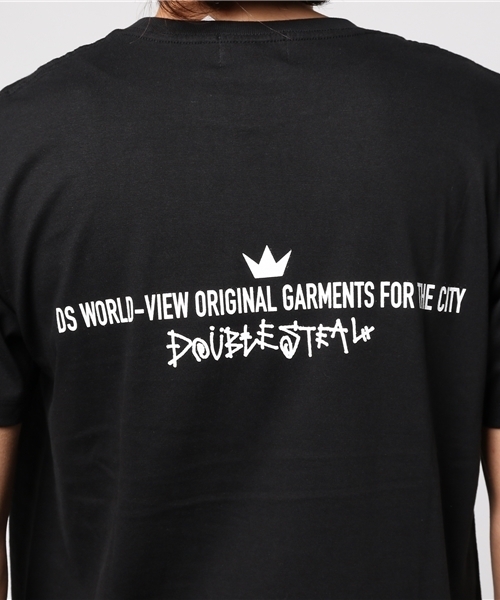 DOUBLE STEAL（ダブルスティール）の「Dou Balloon Tシャツ（Tシャツ/カットソー・メンズ・ホワイト×ブラック/ホワイト×レッド/ブラック/ネイビー/エンジ・MEDIUM/X-LARGE/LARGE）」の6枚目の写真