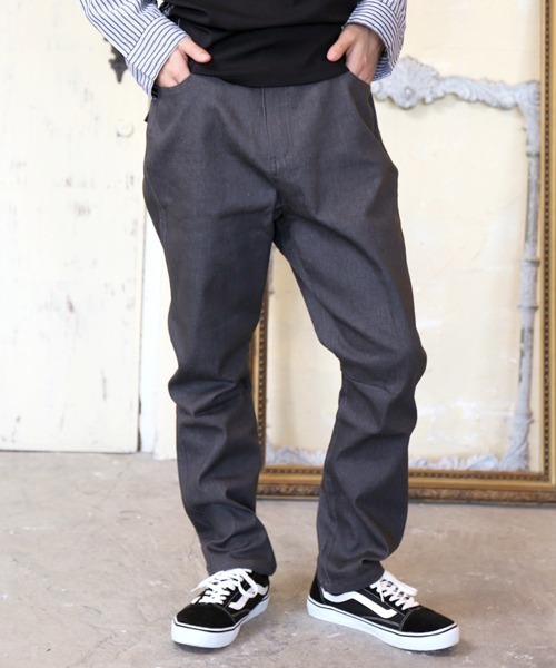 BEATJIVE(ビートジャイブ)の「デニムパンツ ワイド テーパード サルエル ストレッチ メンズ(デニムパンツ・メンズ・ベージュ/インディゴブルー/ブラック/キャメル/ブラウン/チャコールグレー/ブルー系その他/ブラック系その他・2/4/3)」の3枚目の写真