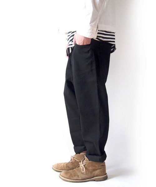 BEATJIVE(ビートジャイブ)の「デニムパンツ ワイド テーパード サルエル ストレッチ メンズ(デニムパンツ・メンズ・ベージュ/インディゴブルー/ブラック/キャメル/ブラウン/チャコールグレー/ブルー系その他/ブラック系その他・2/4/3)」の10枚目の写真