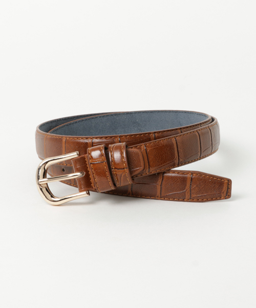 THE CASUAL（カジュアル）の「合成皮革型押しレディースベルト（ベルト・レディース・ブラック/ブラウン/ブルー/キャメル/レッド・FREE）」の5枚目の写真