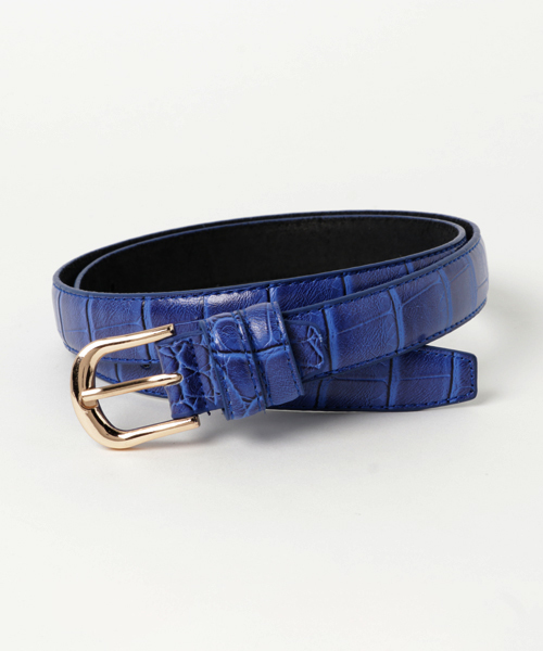 THE CASUAL（カジュアル）の「合成皮革型押しレディースベルト（ベルト・レディース・ブラック/ブラウン/ブルー/キャメル/レッド・FREE）」の4枚目の写真