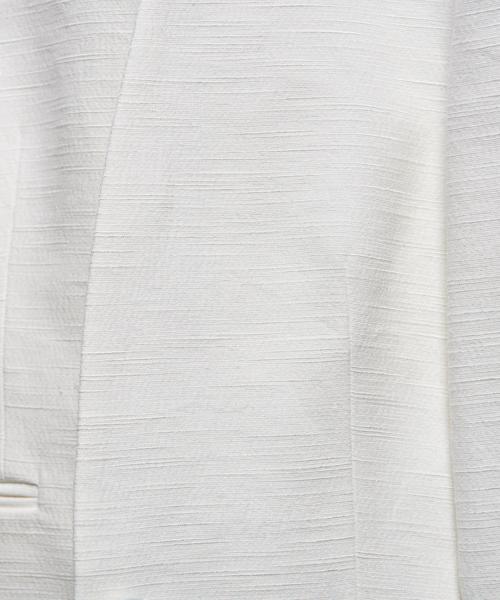 UNITED ARROWS（ユナイテッドアローズ）の「□UBCB スラブ Vネック ノーカラー ジャケット（ノーカラージャケット・レディース・グレー/ネイビー/オフホワイト・40/38/34/36）」の7枚目の写真