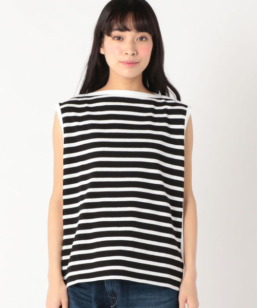 SHIPS(シップス)の「MAISON CHANTOISE: ボーダータンクトップ(タンクトップ・レディース・ブラック/ピンク系その他・ONE SIZE)」の11枚目の写真