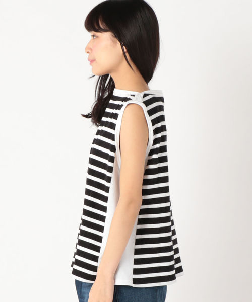 SHIPS(シップス)の「MAISON CHANTOISE: ボーダータンクトップ(タンクトップ・レディース・ブラック/ピンク系その他・ONE SIZE)」の10枚目の写真