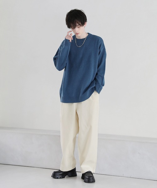 ASTRONOMY(アストロノミー)の「Buyer's Select/10オンス デニム ワイドパンツ(デニムパンツ・メンズ・ブラック/ライトインディゴブルー/ワンウォッシュ/ブルー系その他/ブラック系その他/ブルー系その他2/キナリ/ブラック系その他2/ブルー系その他3/ブラック系その他3・L/M/S)」の13枚目の写真