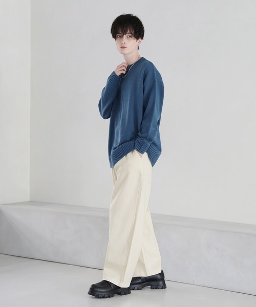 ASTRONOMY(アストロノミー)の「Buyer's Select/10オンス デニム ワイドパンツ(デニムパンツ・メンズ・ブラック/ライトインディゴブルー/ワンウォッシュ/ブルー系その他/ブラック系その他/ブルー系その他2/キナリ/ブラック系その他2/ブルー系その他3/ブラック系その他3・L/M/S)」の14枚目の写真