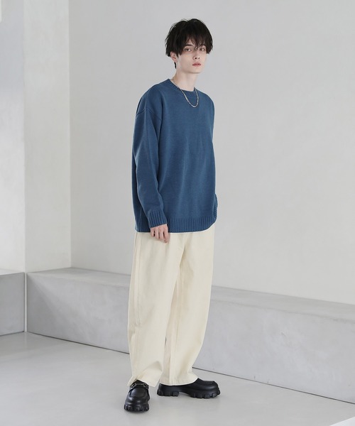 ASTRONOMY(アストロノミー)の「Buyer's Select/10オンス デニム ワイドパンツ(デニムパンツ・メンズ・ブラック/ライトインディゴブルー/ワンウォッシュ/ブルー系その他/ブラック系その他/ブルー系その他2/キナリ/ブラック系その他2/ブルー系その他3/ブラック系その他3・L/M/S)」の15枚目の写真