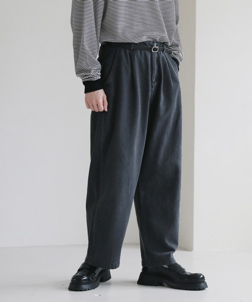 ASTRONOMY(アストロノミー)の「Buyer's Select/10オンス デニム ワイドパンツ(デニムパンツ・メンズ・ブラック/ライトインディゴブルー/ワンウォッシュ/ブルー系その他/ブラック系その他/ブルー系その他2/キナリ/ブラック系その他2/ブルー系その他3/ブラック系その他3・L/M/S)」の17枚目の写真