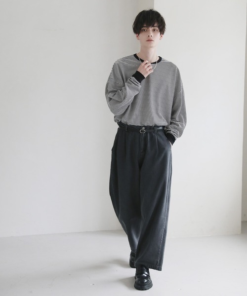 ASTRONOMY(アストロノミー)の「Buyer's Select/10オンス デニム ワイドパンツ(デニムパンツ・メンズ・ブラック/ライトインディゴブルー/ワンウォッシュ/ブルー系その他/ブラック系その他/ブルー系その他2/キナリ/ブラック系その他2/ブルー系その他3/ブラック系その他3・L/M/S)」の18枚目の写真