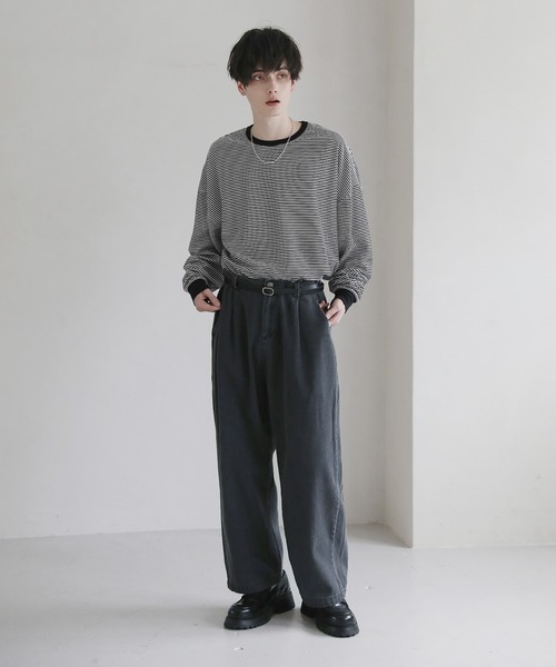 ASTRONOMY(アストロノミー)の「Buyer's Select/10オンス デニム ワイドパンツ(デニムパンツ・メンズ・ブラック/ライトインディゴブルー/ワンウォッシュ/ブルー系その他/ブラック系その他/ブルー系その他2/キナリ/ブラック系その他2/ブルー系その他3/ブラック系その他3・L/M/S)」の20枚目の写真