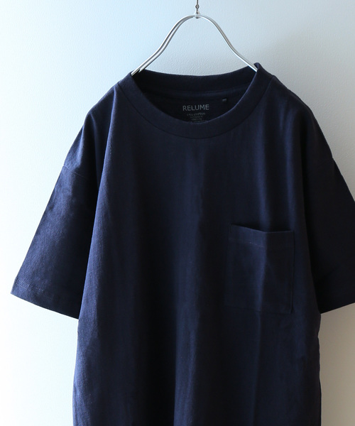JOURNAL STANDARD relume（ジャーナルスタンダード　レリューム）の「【WEB限定】USAコットン ビッグシルエットTシャツ#（Tシャツ/カットソー・メンズ・ホワイト/パープル/ホワイト系その他/杢グレー/ブルー/ネイビー/ブルー系その他/オレンジ・S/M/L/XL）」の5枚目の写真