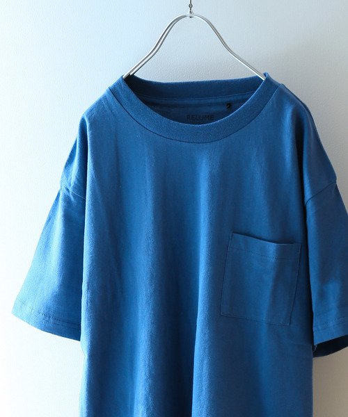 JOURNAL STANDARD relume（ジャーナルスタンダード　レリューム）の「【WEB限定】USAコットン ビッグシルエットTシャツ#（Tシャツ/カットソー・メンズ・ホワイト/パープル/ホワイト系その他/杢グレー/ブルー/ネイビー/ブルー系その他/オレンジ・S/M/L/XL）」の6枚目の写真