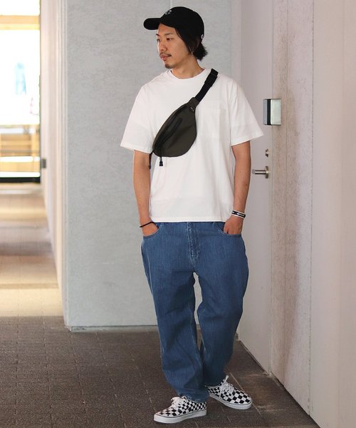 JOURNAL STANDARD relume（ジャーナルスタンダード　レリューム）の「【WEB限定】USAコットン ビッグシルエットTシャツ#（Tシャツ/カットソー・メンズ・ホワイト/パープル/ホワイト系その他/杢グレー/ブルー/ネイビー/ブルー系その他/オレンジ・S/M/L/XL）」の14枚目の写真