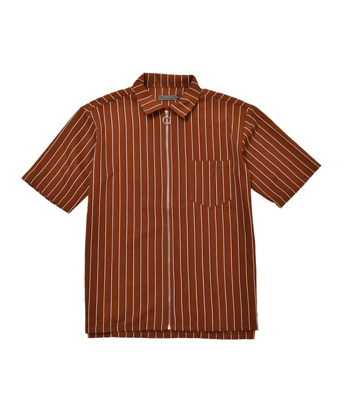 MinoriTY（マイノリティ）の「メンズ長袖ZIPストライプブルゾン（ブルゾン・メンズ・ブラック/ネイビー/ブラウン/ブルー・M/L）」の12枚目の写真