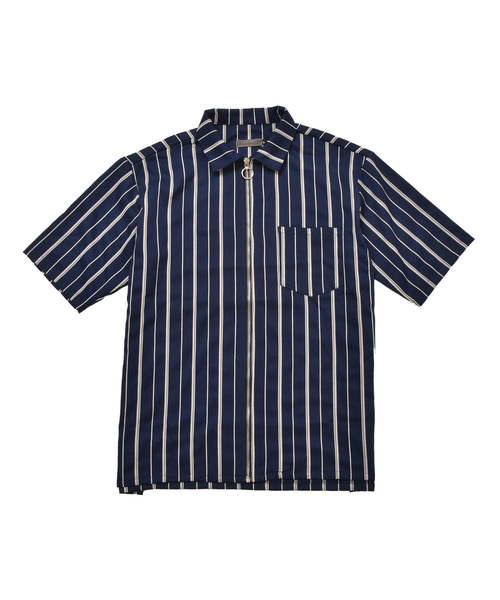 MinoriTY（マイノリティ）の「メンズ長袖ZIPストライプブルゾン（ブルゾン・メンズ・ブラック/ネイビー/ブラウン/ブルー・M/L）」の14枚目の写真