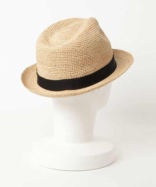 SHIPS Days（シップスデイズ）の「DAYSTROWS:ラフィア カギアミ ハット（ハット・レディース・ブラック/ネイビー・ONE SIZE）」の3枚目の写真