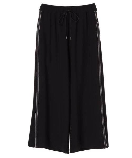 Editt by YECCA VECCA（エディットバイイェッカヴェッカ）の「ラインワイドパンツ（その他パンツ・レディース・ブラック/キャメル・FREE）」の3枚目の写真