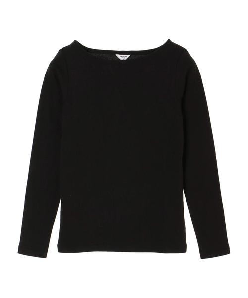 AMERICAN HOLIC(アメリカンホリック)の「フライスベーシックボートネック長袖プルオーバー(Tシャツ/カットソー・レディース・ブラック/その他7/ホワイト系その他4/キャメル/ブルー系その他2/イエロー系その他2・M/L)」の7枚目の写真