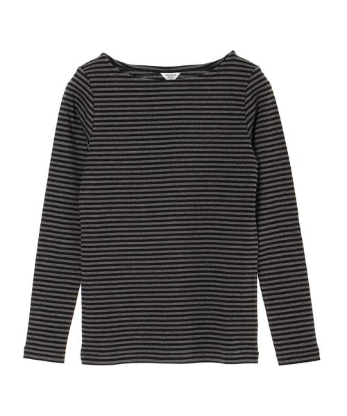 AMERICAN HOLIC(アメリカンホリック)の「フライスベーシックボートネック長袖プルオーバー(Tシャツ/カットソー・レディース・ブラック/その他7/ホワイト系その他4/キャメル/ブルー系その他2/イエロー系その他2・M/L)」の9枚目の写真