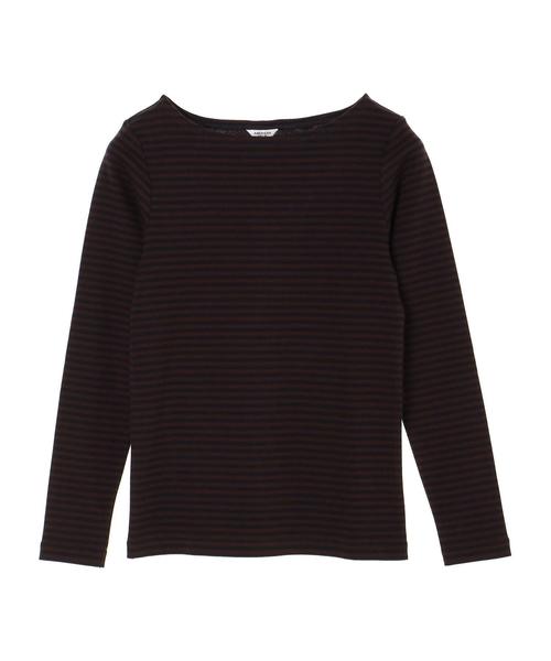 AMERICAN HOLIC(アメリカンホリック)の「フライスベーシックボートネック長袖プルオーバー(Tシャツ/カットソー・レディース・ブラック/その他7/ホワイト系その他4/キャメル/ブルー系その他2/イエロー系その他2・M/L)」の11枚目の写真