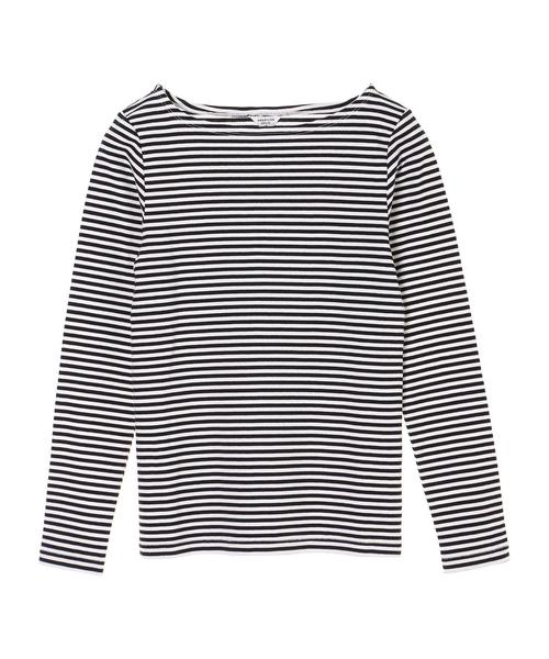 AMERICAN HOLIC(アメリカンホリック)の「フライスベーシックボートネック長袖プルオーバー(Tシャツ/カットソー・レディース・ブラック/その他7/ホワイト系その他4/キャメル/ブルー系その他2/イエロー系その他2・M/L)」の12枚目の写真