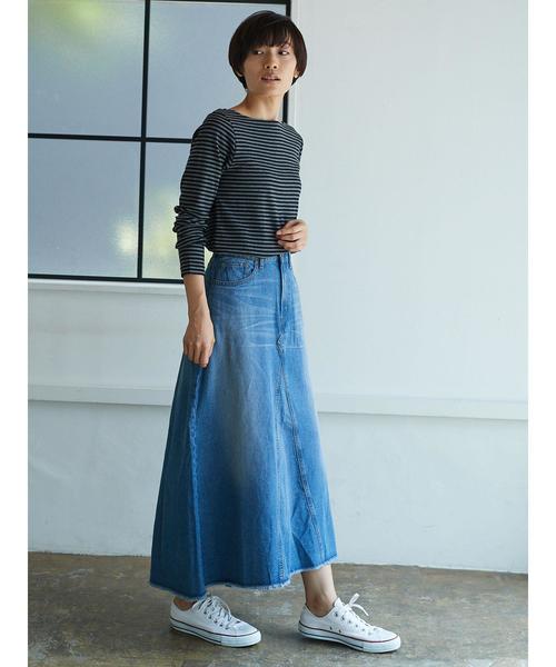 AMERICAN HOLIC(アメリカンホリック)の「フライスベーシックボートネック長袖プルオーバー(Tシャツ/カットソー・レディース・ブラック/その他7/ホワイト系その他4/キャメル/ブルー系その他2/イエロー系その他2・M/L)」の13枚目の写真