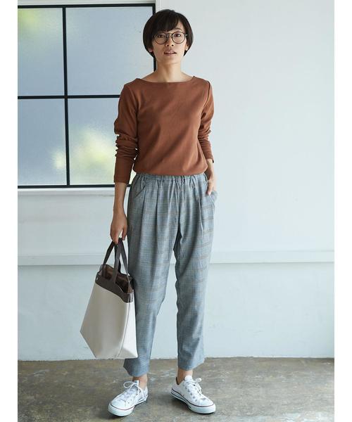 AMERICAN HOLIC(アメリカンホリック)の「フライスベーシックボートネック長袖プルオーバー(Tシャツ/カットソー・レディース・ブラック/その他7/ホワイト系その他4/キャメル/ブルー系その他2/イエロー系その他2・M/L)」の15枚目の写真