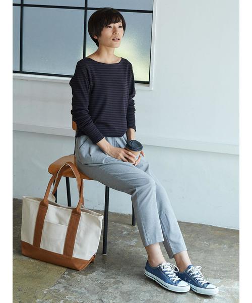 AMERICAN HOLIC(アメリカンホリック)の「フライスベーシックボートネック長袖プルオーバー(Tシャツ/カットソー・レディース・ブラック/その他7/ホワイト系その他4/キャメル/ブルー系その他2/イエロー系その他2・M/L)」の19枚目の写真