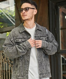 CavariA（キャバリア）の「『CavariA/キャバリア』ビッグシルエットダメージ加工デニムジャケット（デニムジャケット）」