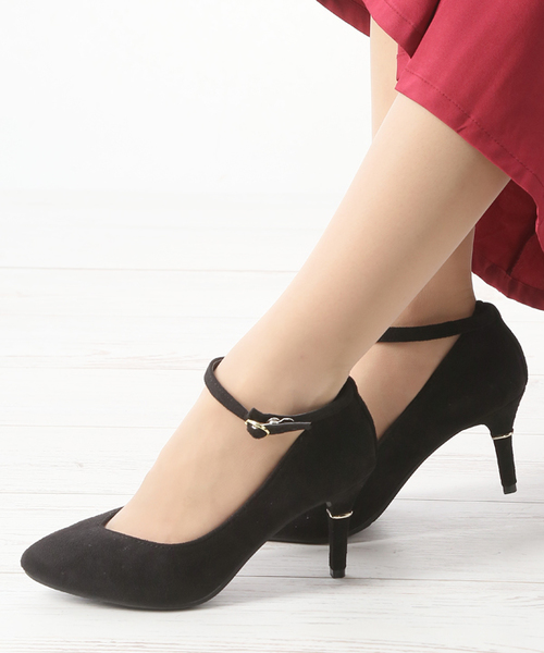 attagirl（アタガール）の「アンクルストラップ ハイヒール パンプス（パンプス・レディース・ブラック/レッド/ブラック系その他/マスタード/ブラック系その他2/シルバー系その他3/ブラック系その他3・S/M/L/LL）」の2枚目の写真