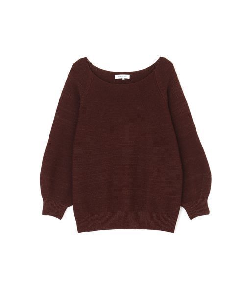 NATURAL BEAUTY BASIC（ナチュラルビューティーベーシック）の「ラメガーターニット（ニット/セーター・レディース・グレー/オフホワイト/ブラウン/グリーン・MEDIUM）」の10枚目の写真