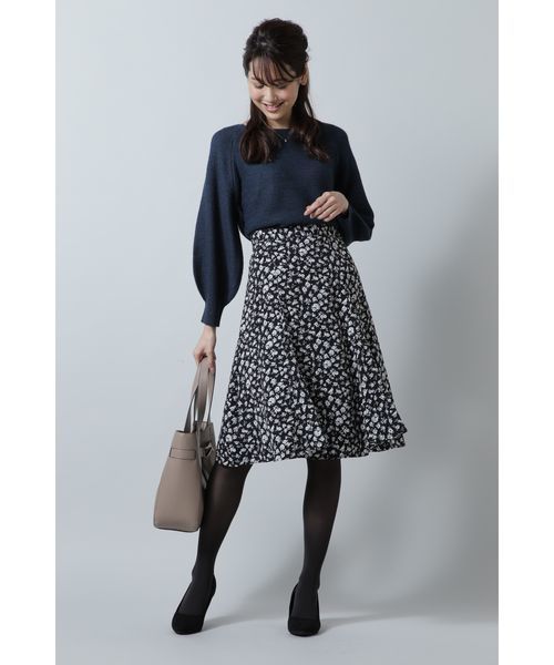 NATURAL BEAUTY BASIC（ナチュラルビューティーベーシック）の「ラメガーターニット（ニット/セーター・レディース・グレー/オフホワイト/ブラウン/グリーン・MEDIUM）」の21枚目の写真