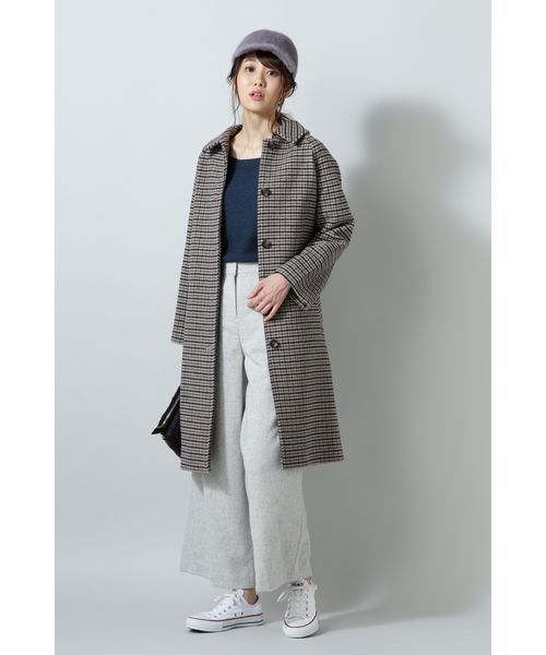 NATURAL BEAUTY BASIC（ナチュラルビューティーベーシック）の「ラメガーターニット（ニット/セーター・レディース・グレー/オフホワイト/ブラウン/グリーン・MEDIUM）」の11枚目の写真