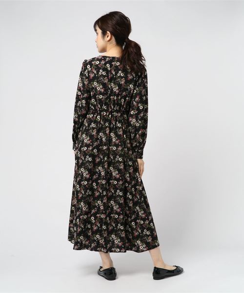 archives（アルシーヴ）の「花柄タック前開きワンピース（ワンピース
