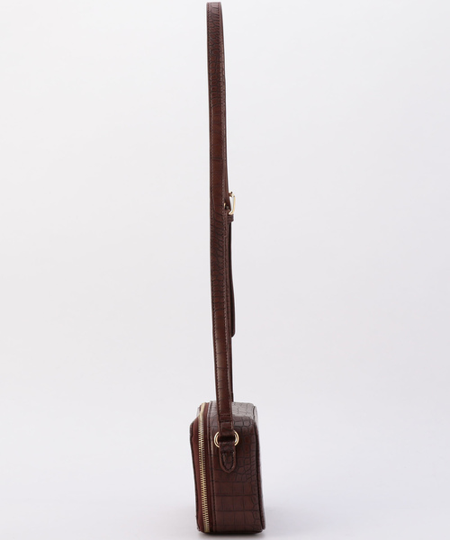 archives（アルシーヴ）の「ビットクロコボックスショルダーバック（ショルダーバッグ・レディース・ブラック/ブラウン・MEDIUM）」の4枚目の写真