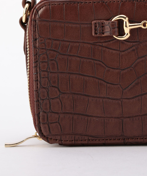 archives（アルシーヴ）の「ビットクロコボックスショルダーバック（ショルダーバッグ・レディース・ブラック/ブラウン・MEDIUM）」の6枚目の写真