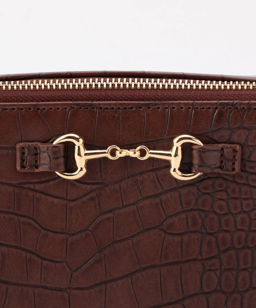 archives（アルシーヴ）の「ビットクロコボックスショルダーバック（ショルダーバッグ・レディース・ブラック/ブラウン・MEDIUM）」の7枚目の写真