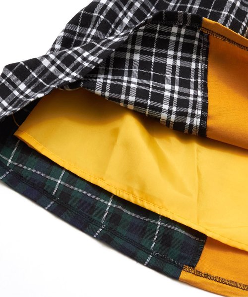 algy（アルジー）の「チェックドッキングトレンチワンピ（ワンピース・キッズ・ブラック/グレー/オフホワイト・X-SMALL/SMALL/MEDIUM/XX-SMALL）」の10枚目の写真