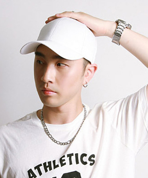 STYLEBLOCK(スタイルブロック)の「無地ユニセックスジェットキャップ(キャップ・レディース・カーキ/ホワイト/ピンク/グレー/ネイビー/ブラック・FREE)」の2枚目の写真