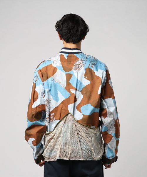 新品 F/CE MESH JK/エフシーイー 迷彩 メッシュ プルオーバー