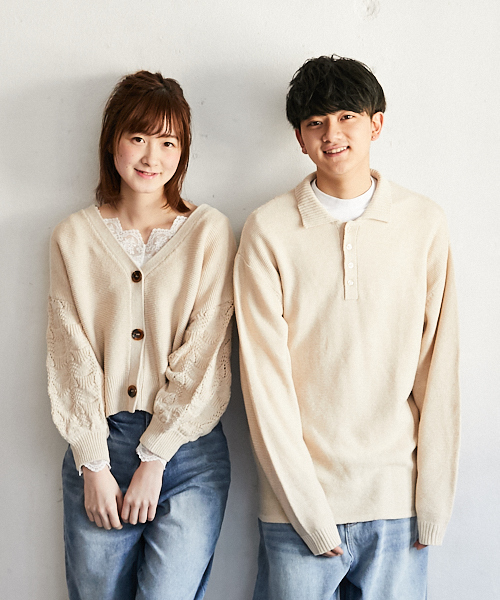 PairPair（ペアペア）の「ニットポロシャツ（ニット/セーター・メンズ・ライトベージュ・FREE）」の6枚目の写真