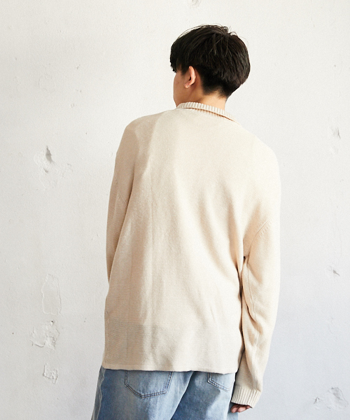 PairPair（ペアペア）の「ニットポロシャツ（ニット/セーター・メンズ・ライトベージュ・FREE）」の10枚目の写真