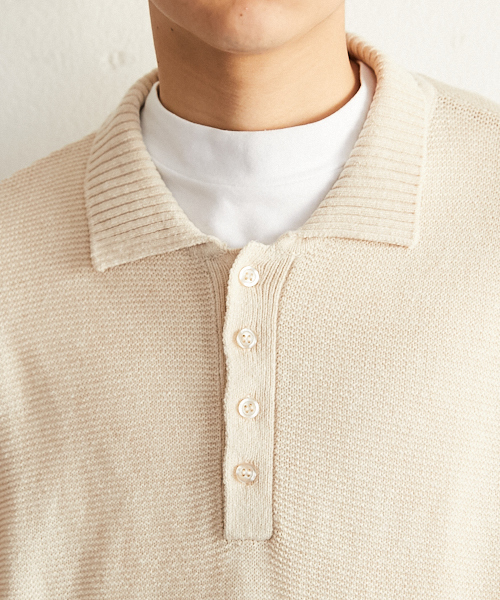 PairPair（ペアペア）の「ニットポロシャツ（ニット/セーター・メンズ・ライトベージュ・FREE）」の8枚目の写真