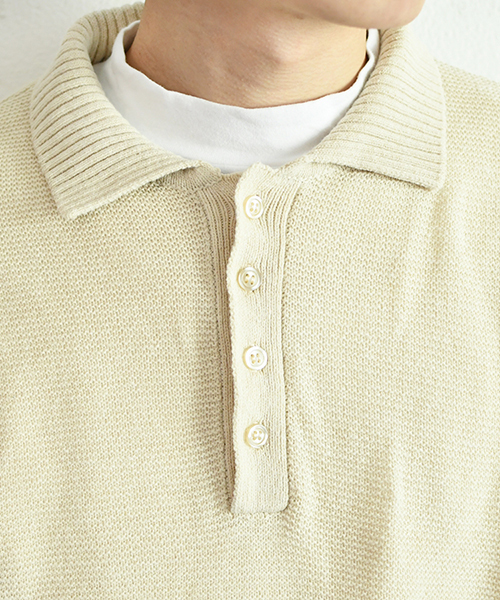 PairPair（ペアペア）の「ニットポロシャツ（ニット/セーター・メンズ・ライトベージュ・FREE）」の21枚目の写真