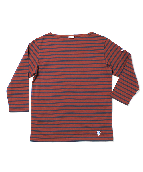 fennica Men's（フェニカメンズ）の「ORCIVAL / ボーダーバスクシャツ（Tシャツ/カットソー・メンズ・ホワイト/ワイン・3/4）」の2枚目の写真