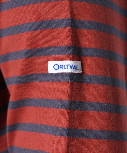 fennica Men's（フェニカメンズ）の「ORCIVAL / ボーダーバスクシャツ（Tシャツ/カットソー・メンズ・ホワイト/ワイン・3/4）」の5枚目の写真